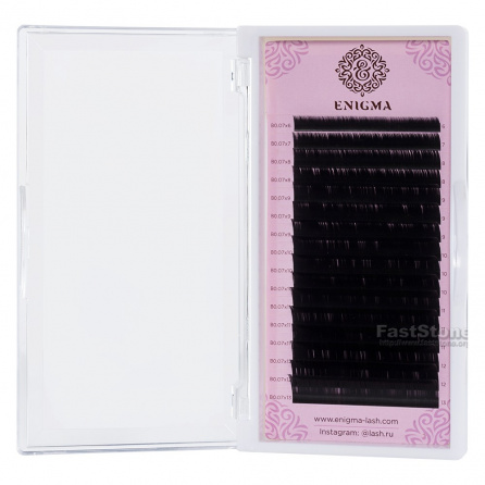 Черные ресницы Enigma 0,085/D+ (16 линий)