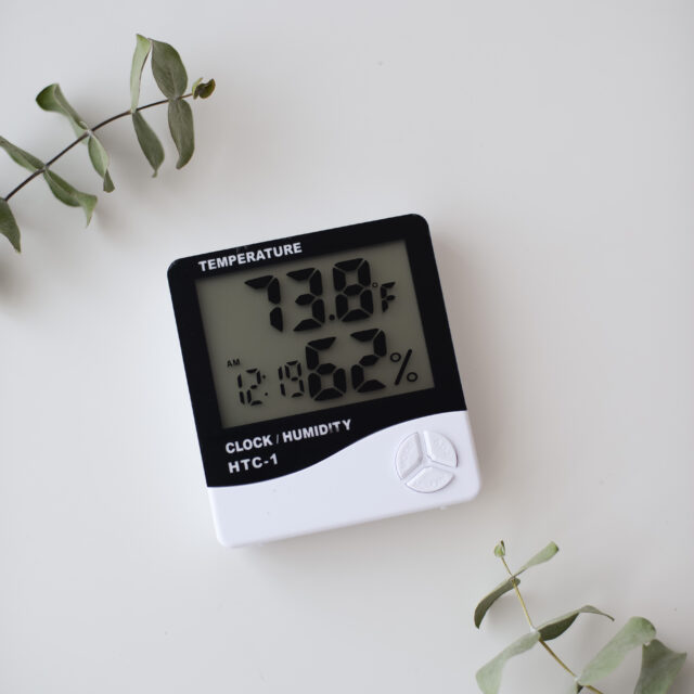 Гигрометр-термометр цифровой с будильником и часами Lunica de arti¶